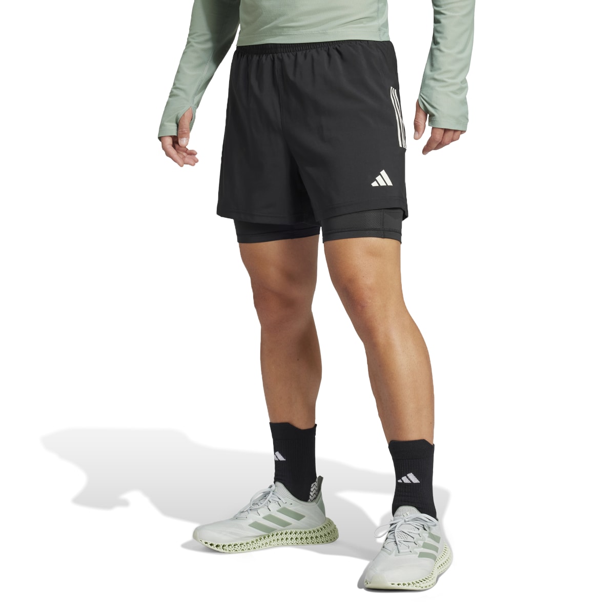 Short Adidas Own The Run 2 em 1 Masculino