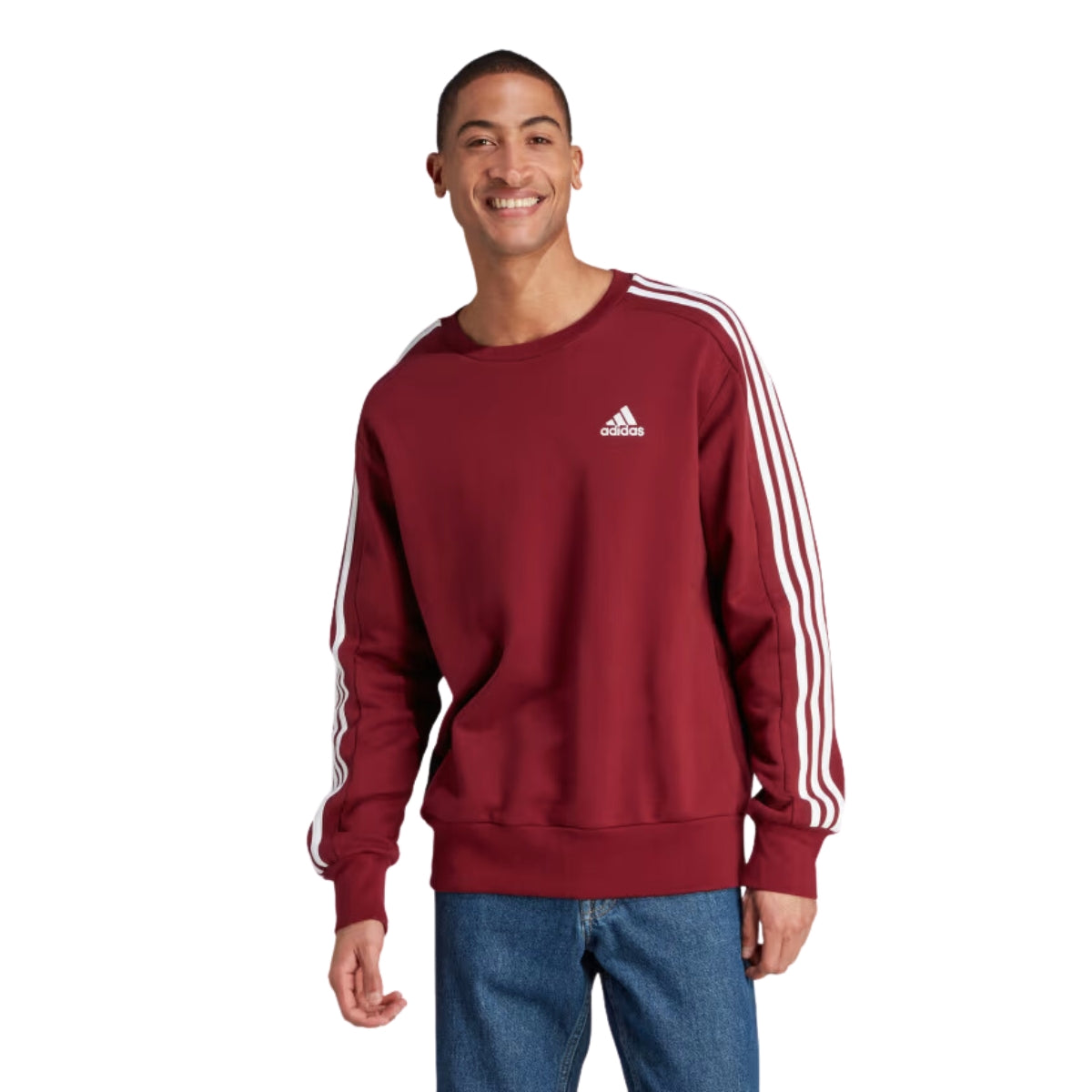 Moletom Adidas 3 Listras Sem Capuz Masculino - YouCan