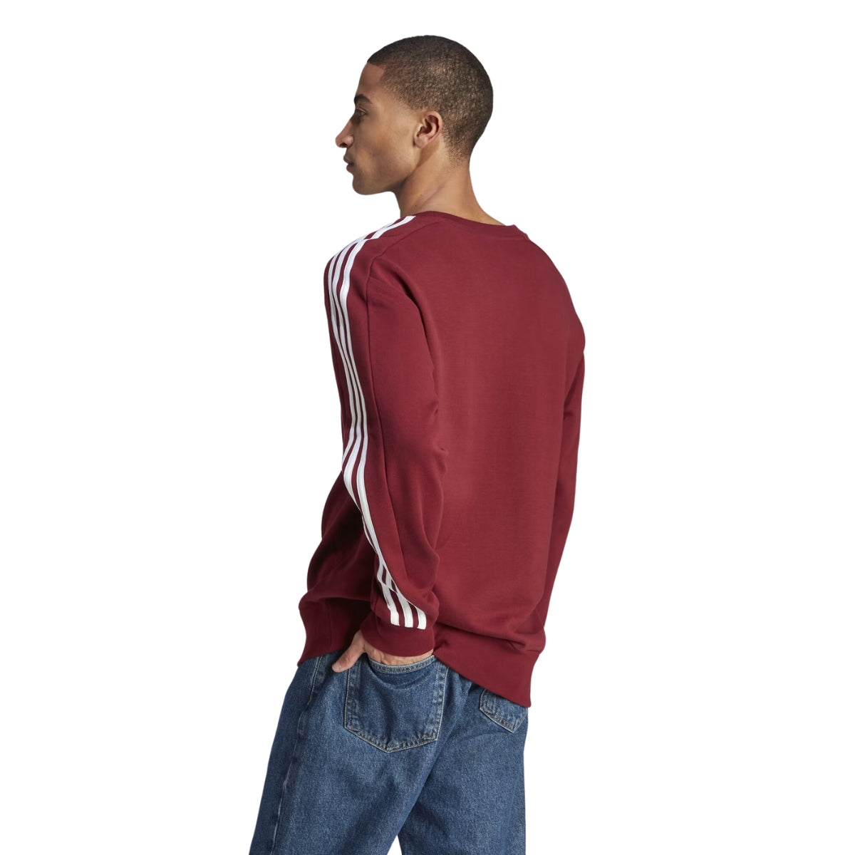 Moletom Adidas 3 Listras Sem Capuz Masculino - YouCan