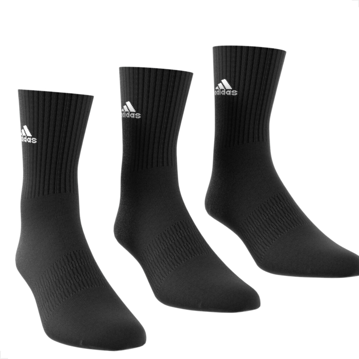 Meia Adidas Training 3 Pack Cano Alto Masculino - YouCan