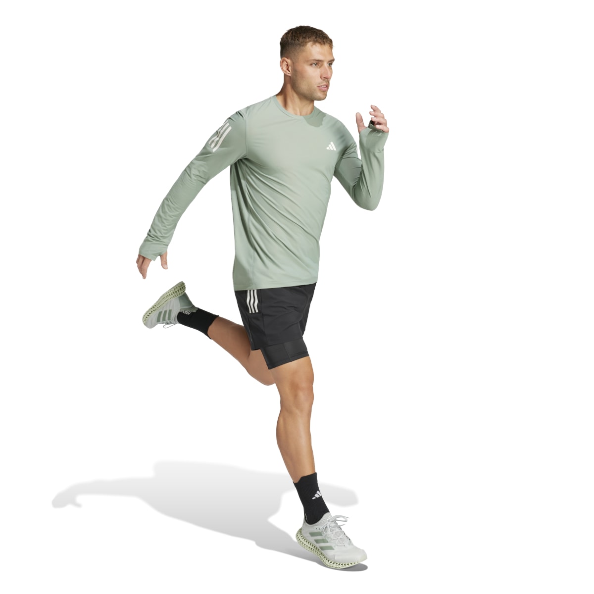 Short Adidas Own The Run 2 em 1 Masculino