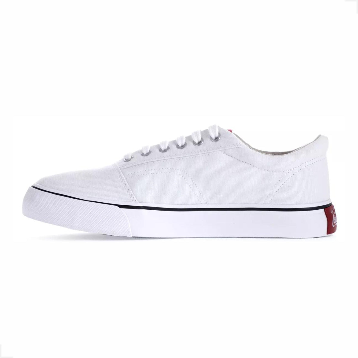 Tenis Casual Coca-cola Surplay Canvas Branco