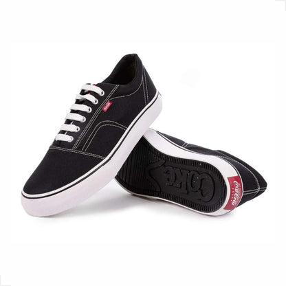Tenis Casual Coca-cola Surplay Canvas Preto