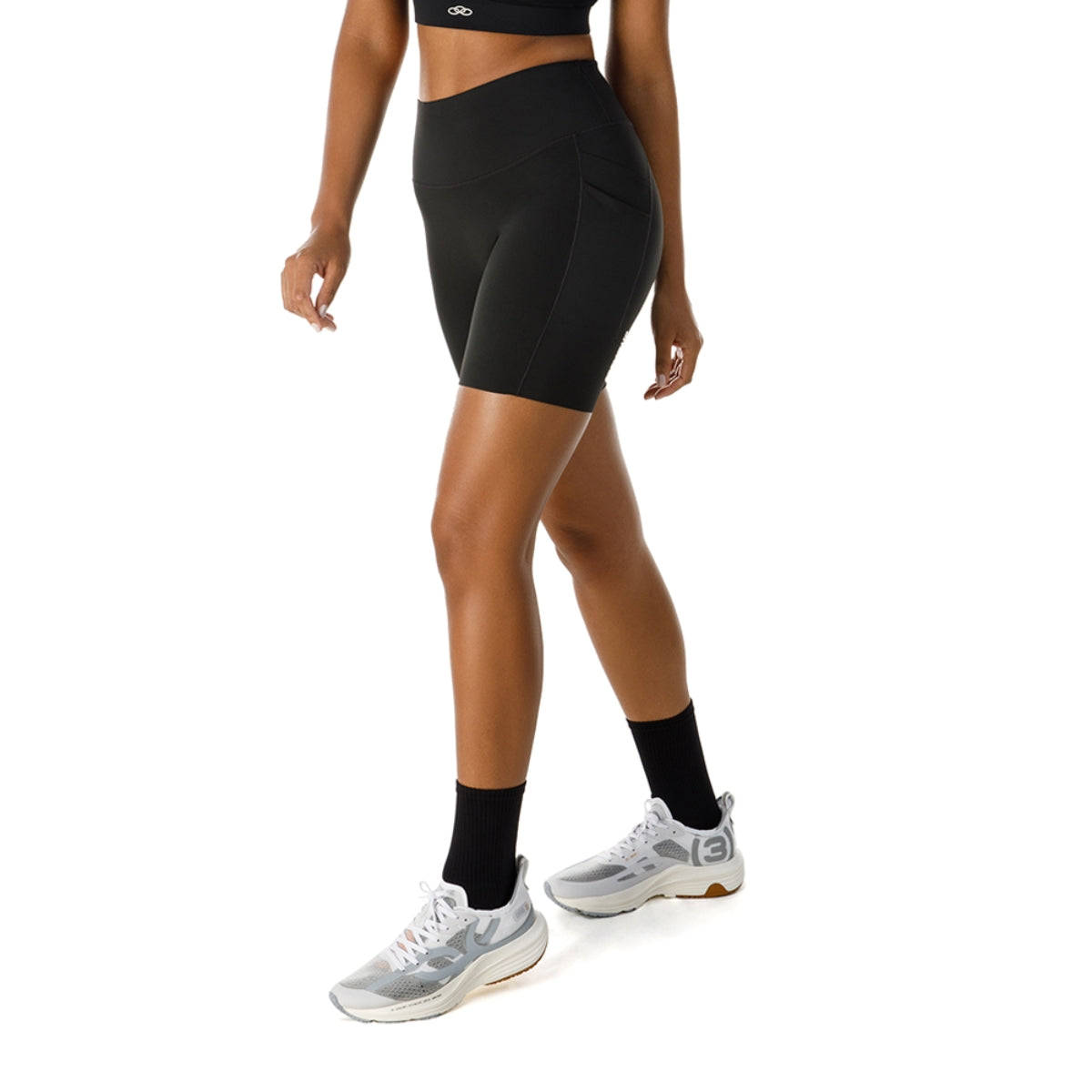Bermuda Corre C/ Bolso 6" F Preto Feminino - YouCan