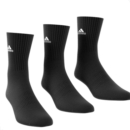 Meia Adidas Training 3 Pack Cano Alto Masculino - YouCan