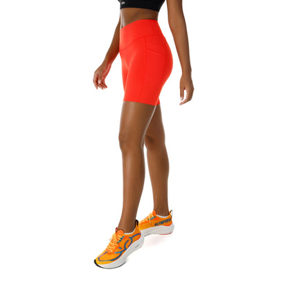 Bermuda Corre C/ Bolso 6" F Ignition Red Feminino - YouCan